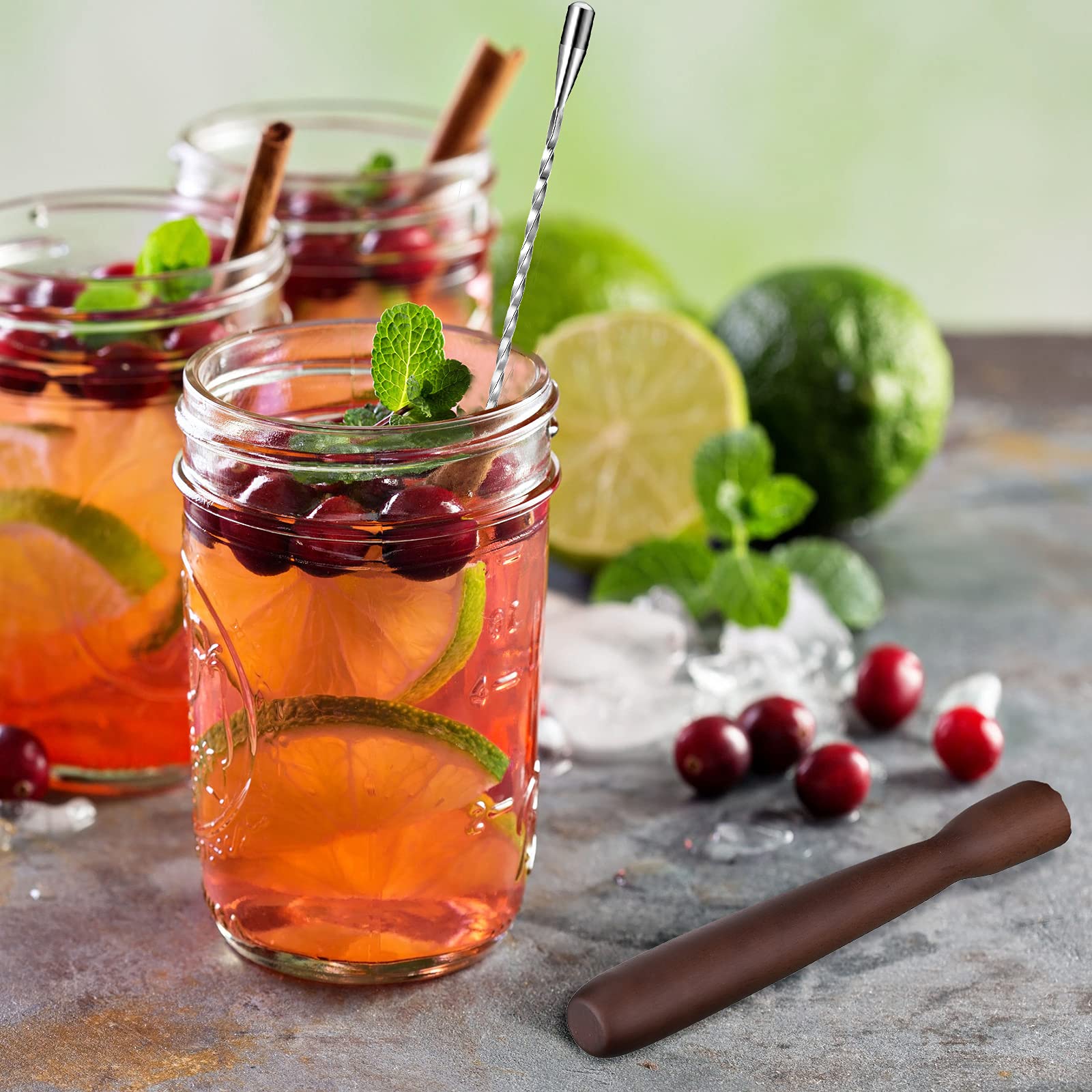 Patelai beech muddler ready for fruit muddling and drinks