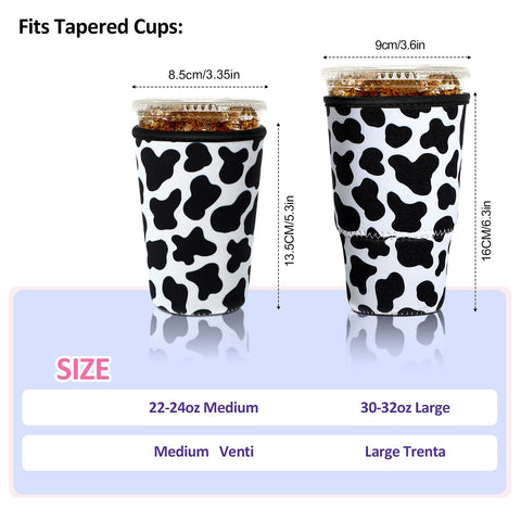 Patelai tiger print sleeve fits most cups and reduces sweating.