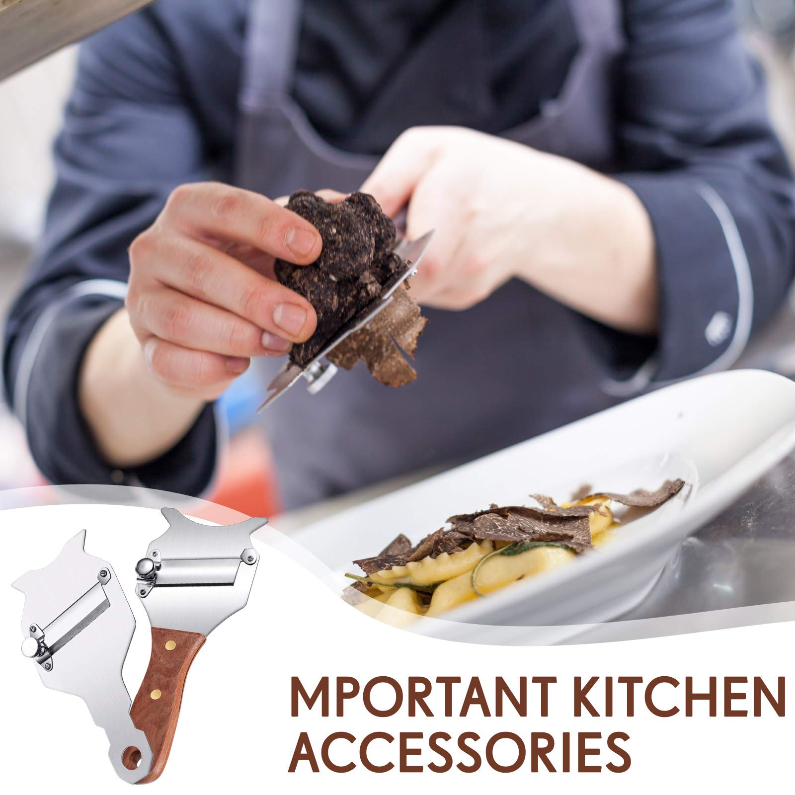 Patelai versatile kitchen tool suitable for garlic, mushrooms and vegetables.