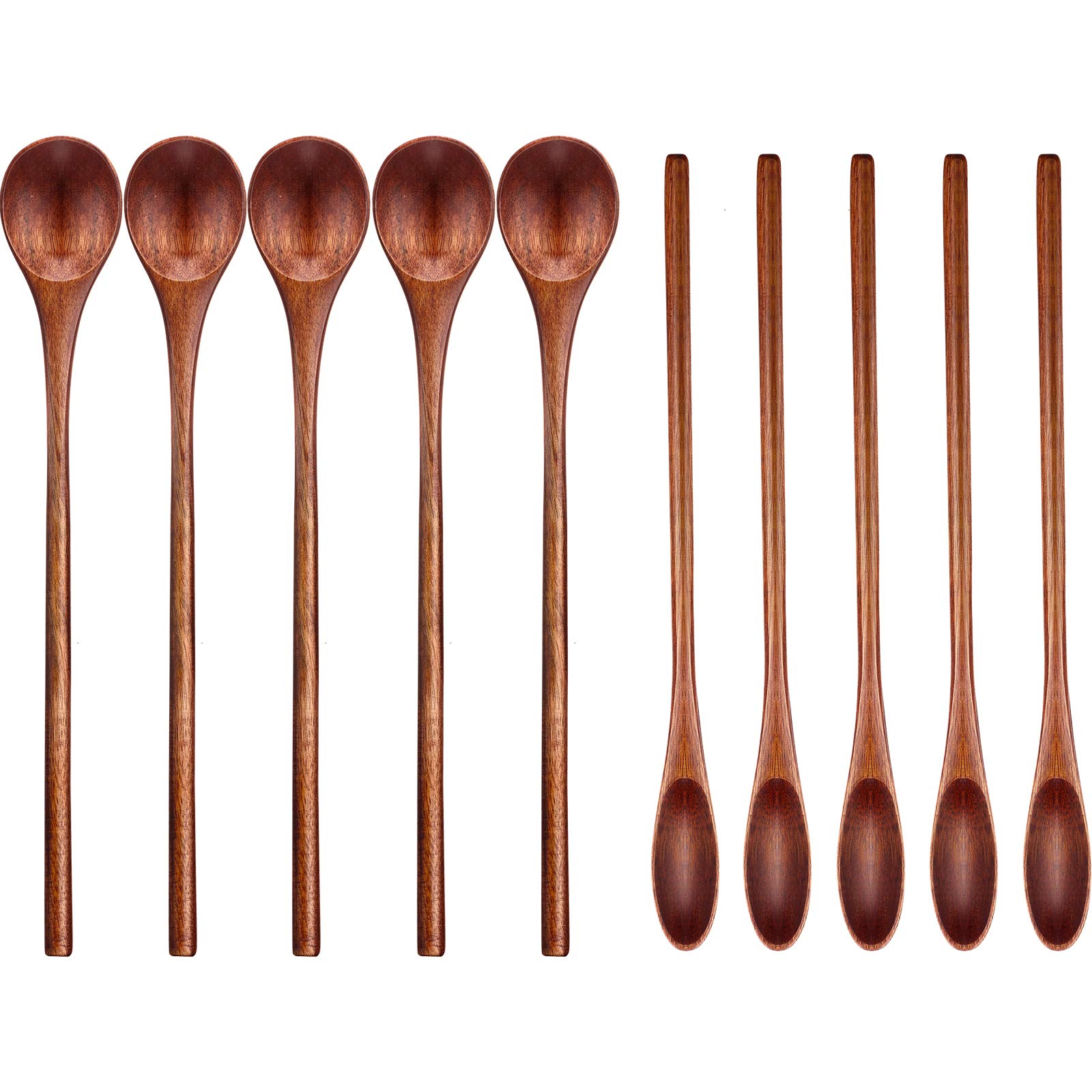 Patelai wooden coffee spoon with long handle for easy stirring of hot drinks.