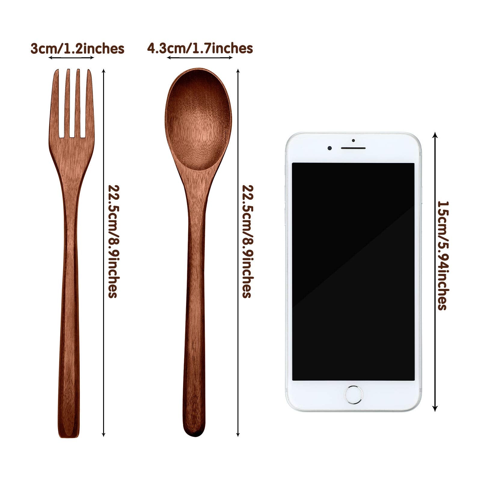 Patelai long-handle wooden spoons designed for comfortable stirring and serving