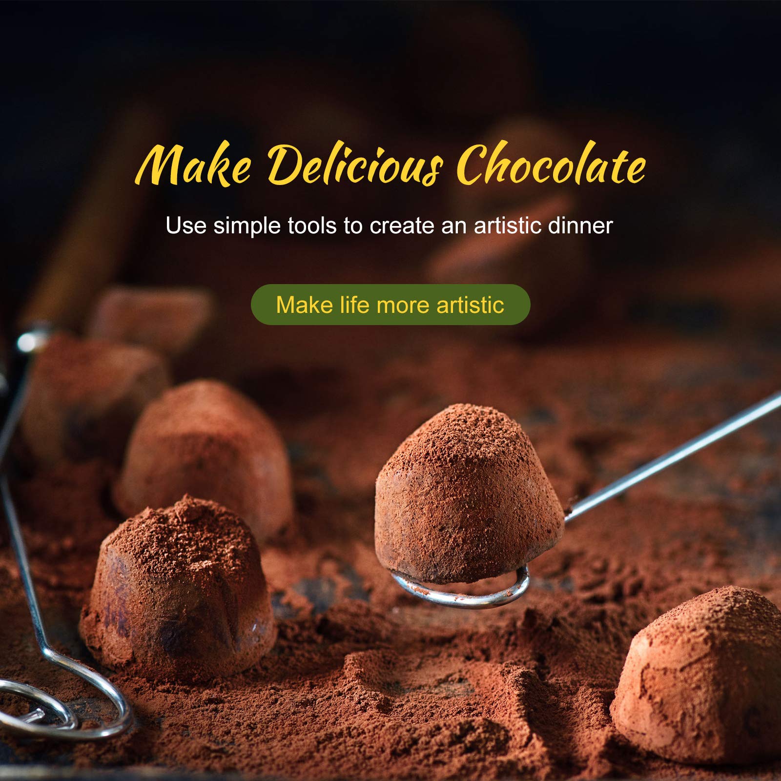 Patelai stainless steel tools with non-slip handles for durability