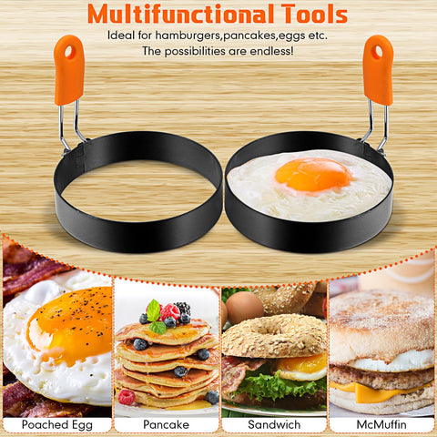 Patelai stainless steel egg rings are durable and heat resistant