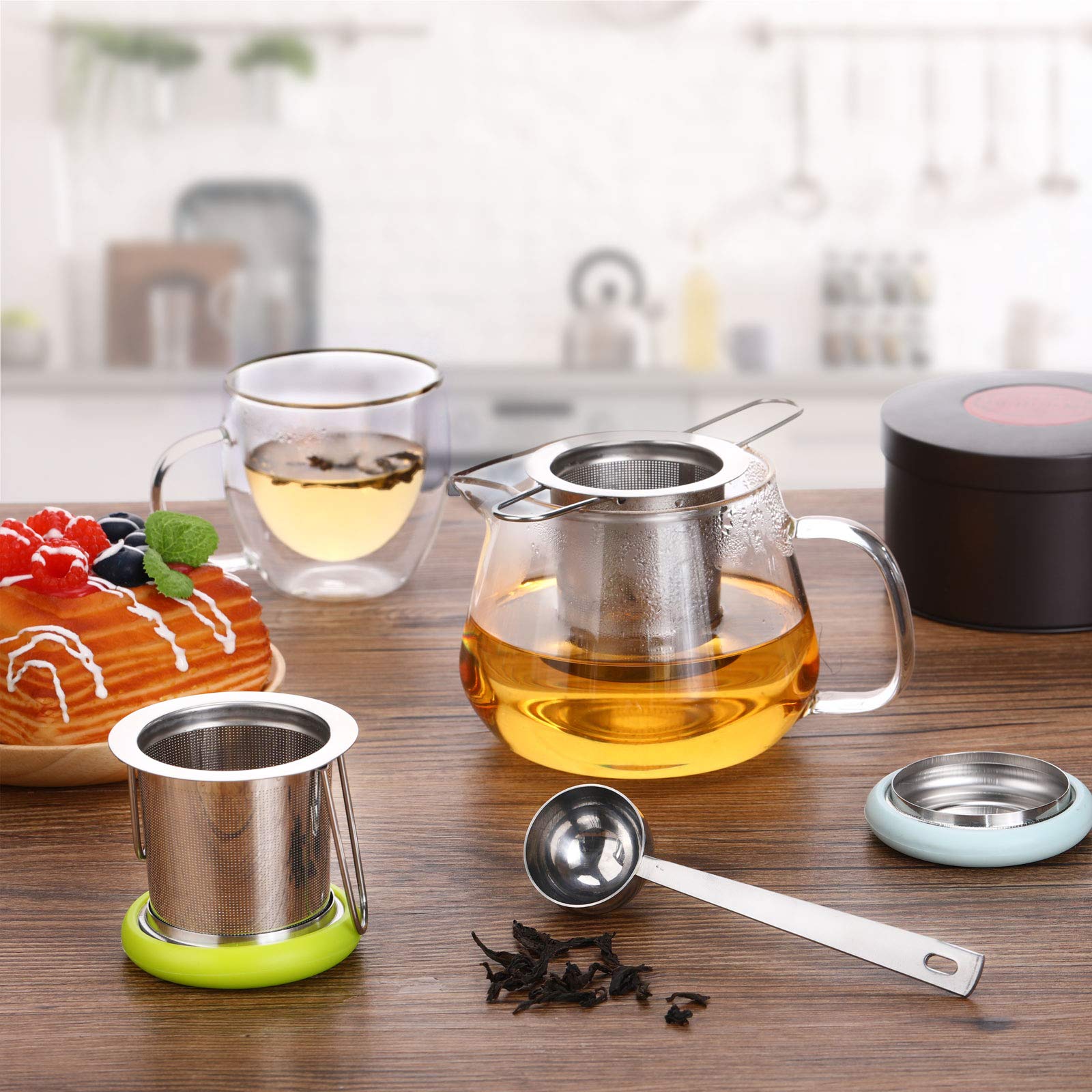 Patelai stainless steel tea filter with fine mesh for clean flavor.