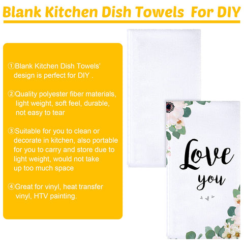 Patelai sublimation dish towel folded display emphasizes 40x60 cm size