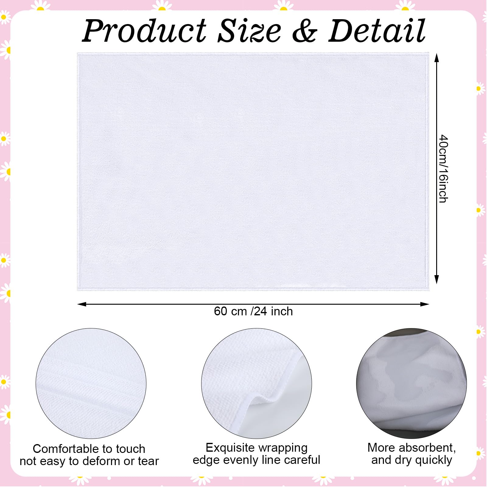 Patelai sublimation dish towel versatile kitchen and decor use