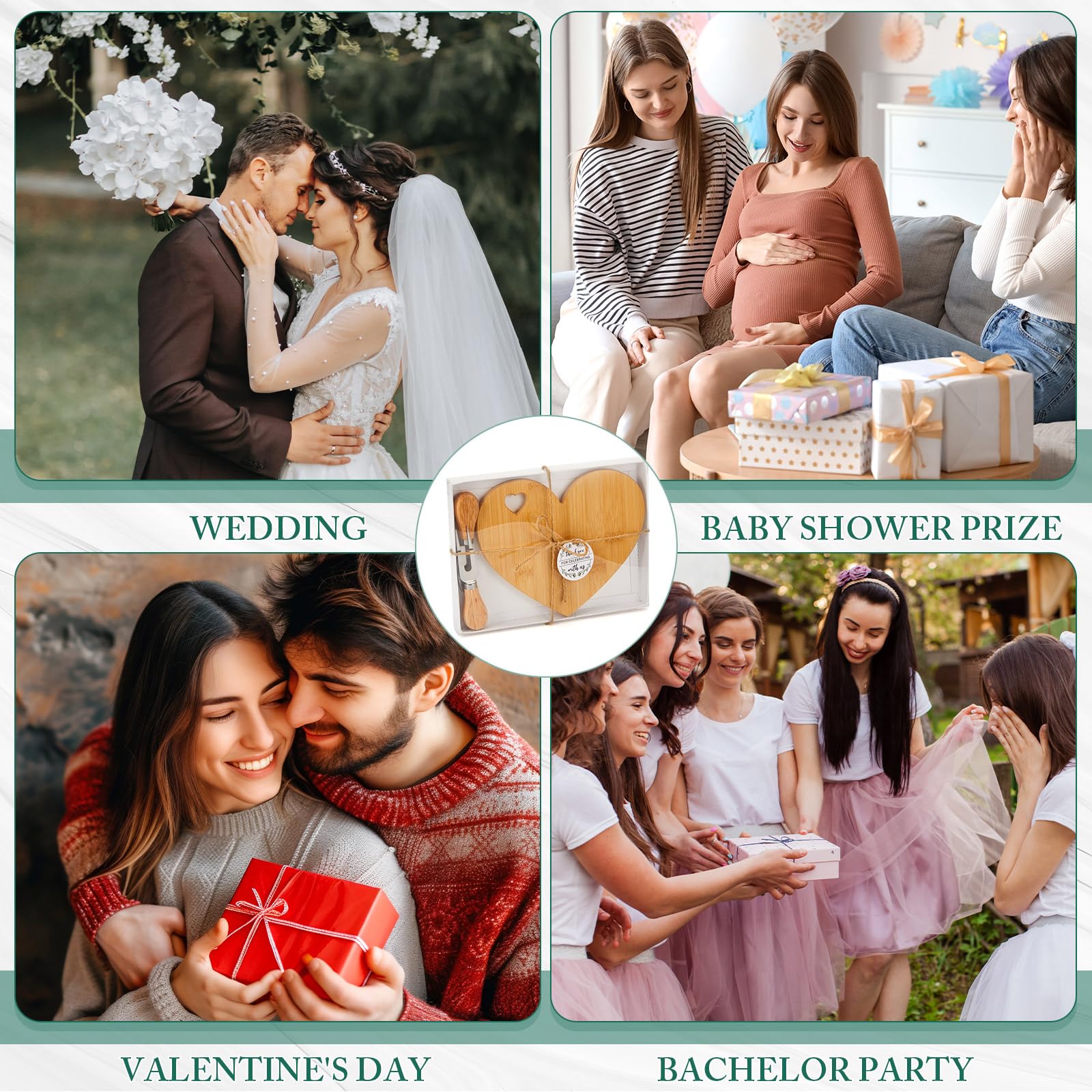 Patelai thank you tag on heart design board for guest gifts