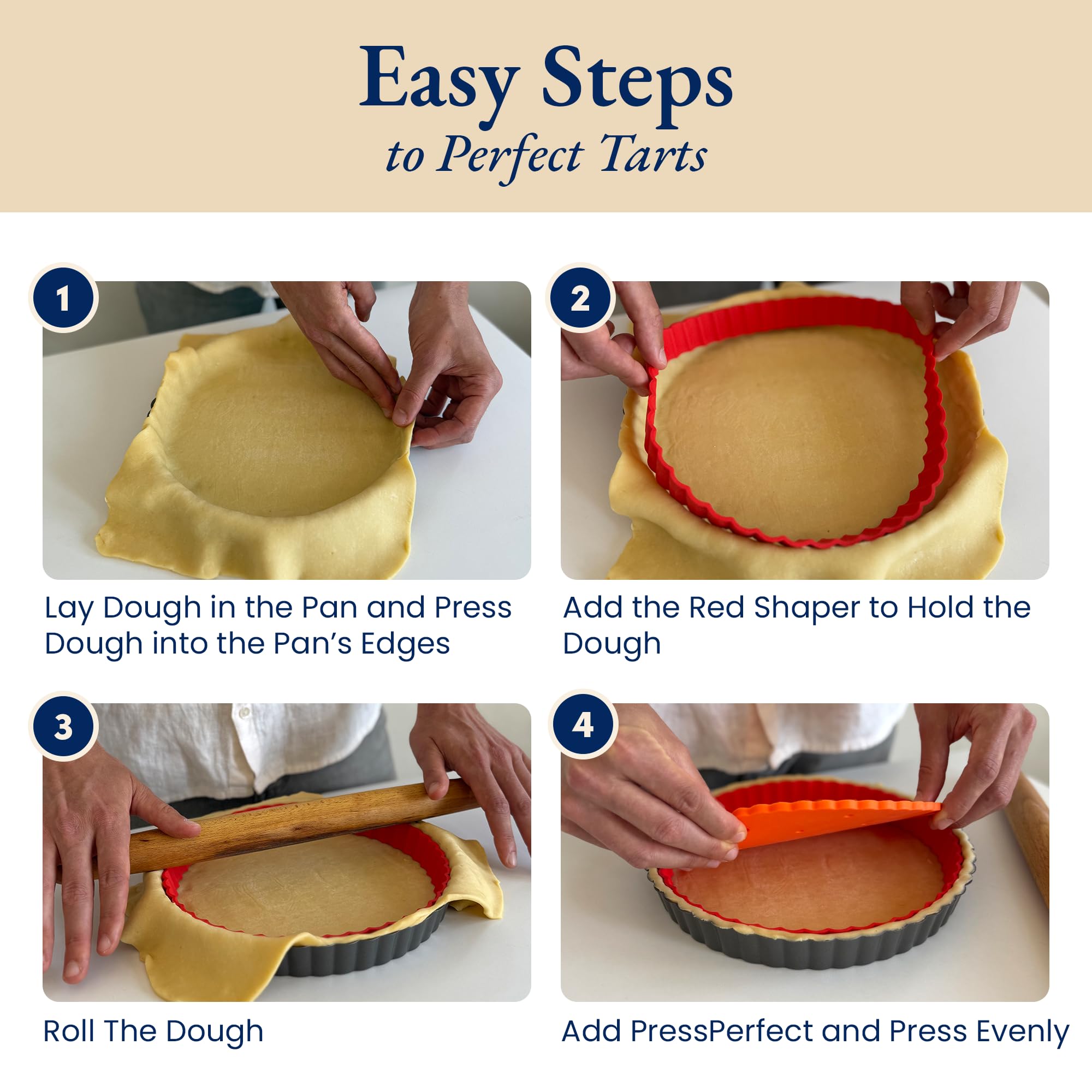 Patz&Patz BPA-free pie weight replacing loose beads during bake.