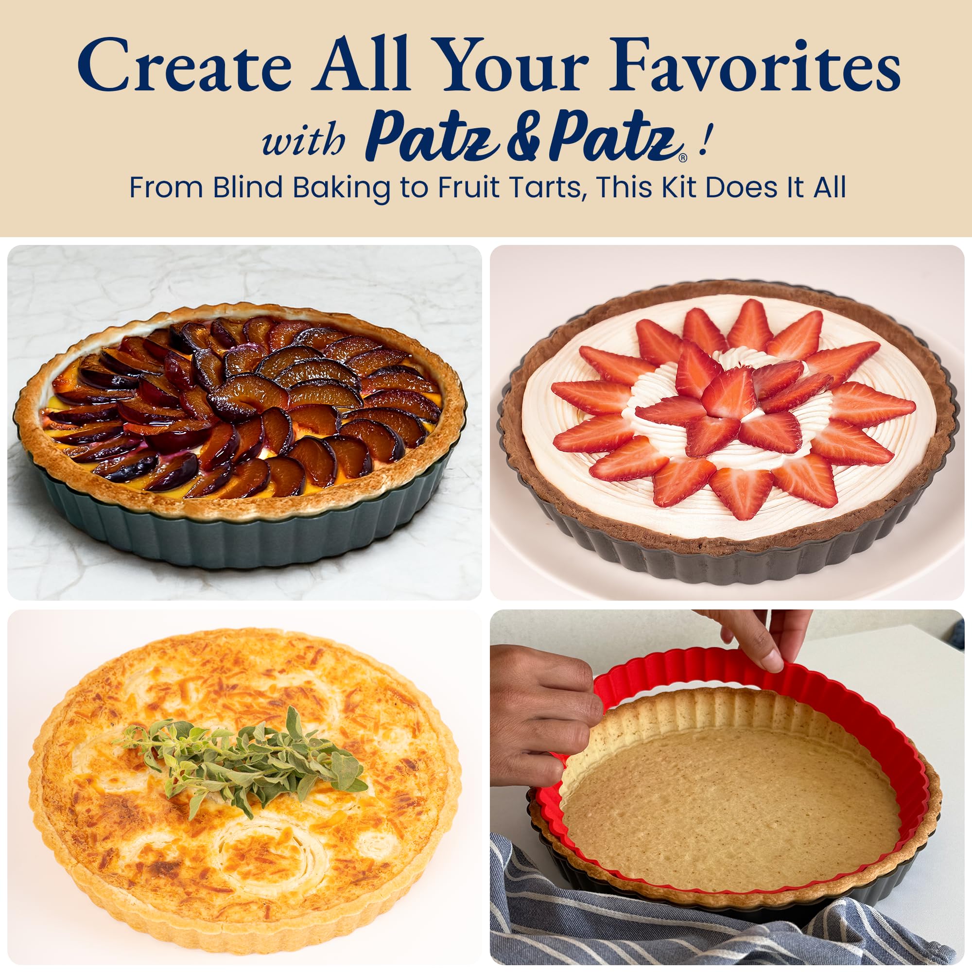 Patz&Patz dishwasher-safe silicone accessories simplify cleanup after baking.
