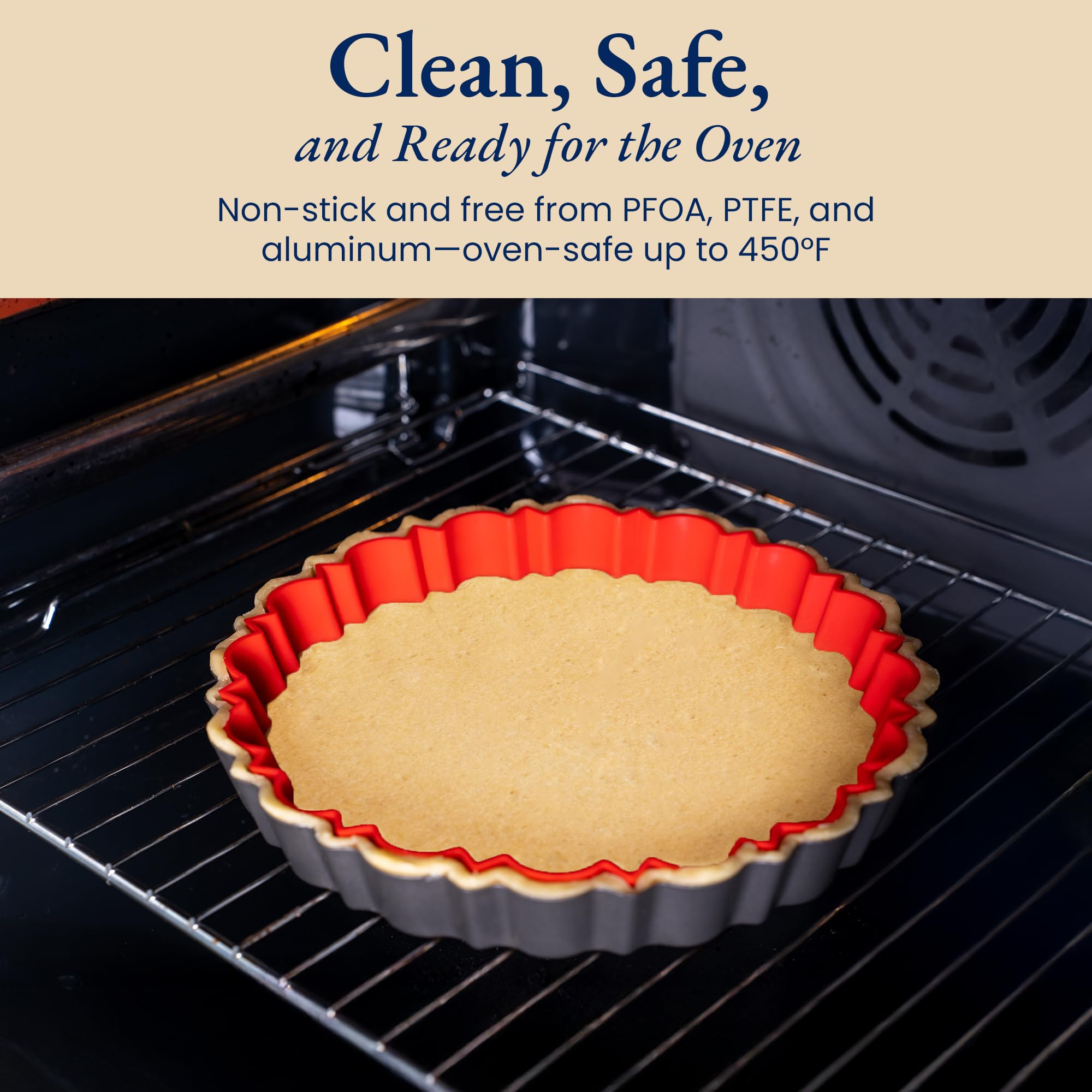 Patz&Patz nonstick coating keeps releases smooth and cleanup quick.