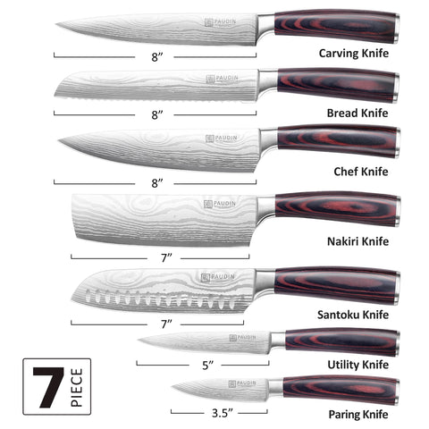 PAUDIN 8-inch bread knife for clean, even crust cuts