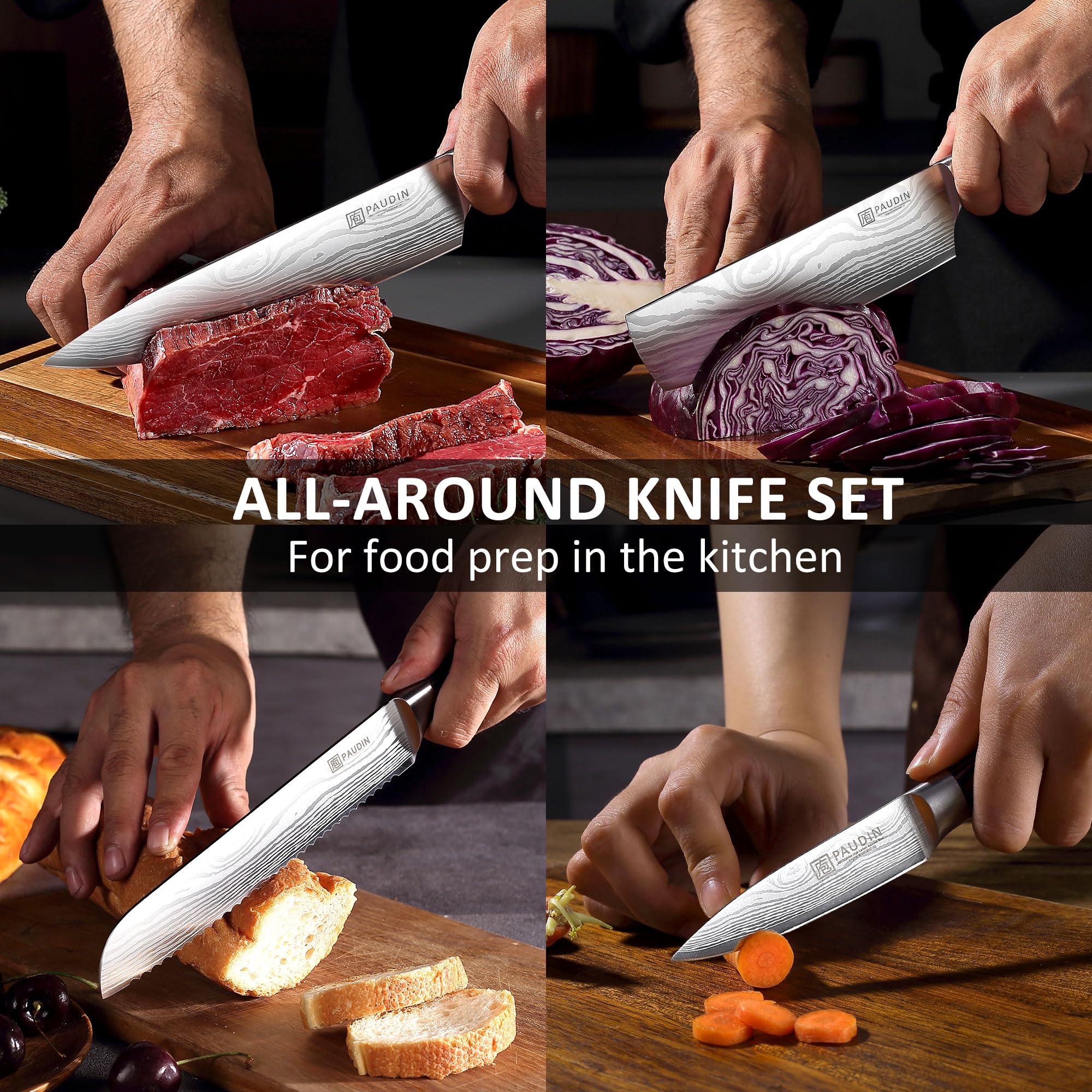 PAUDIN 8-inch carving knife for meat slices