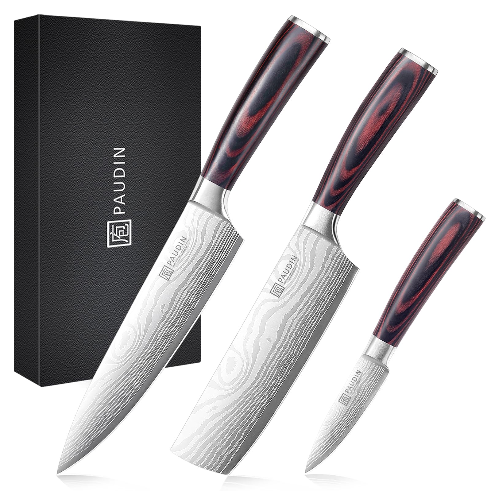 PAUDIN 8 inch chef knife ready for precise slicing and chopping