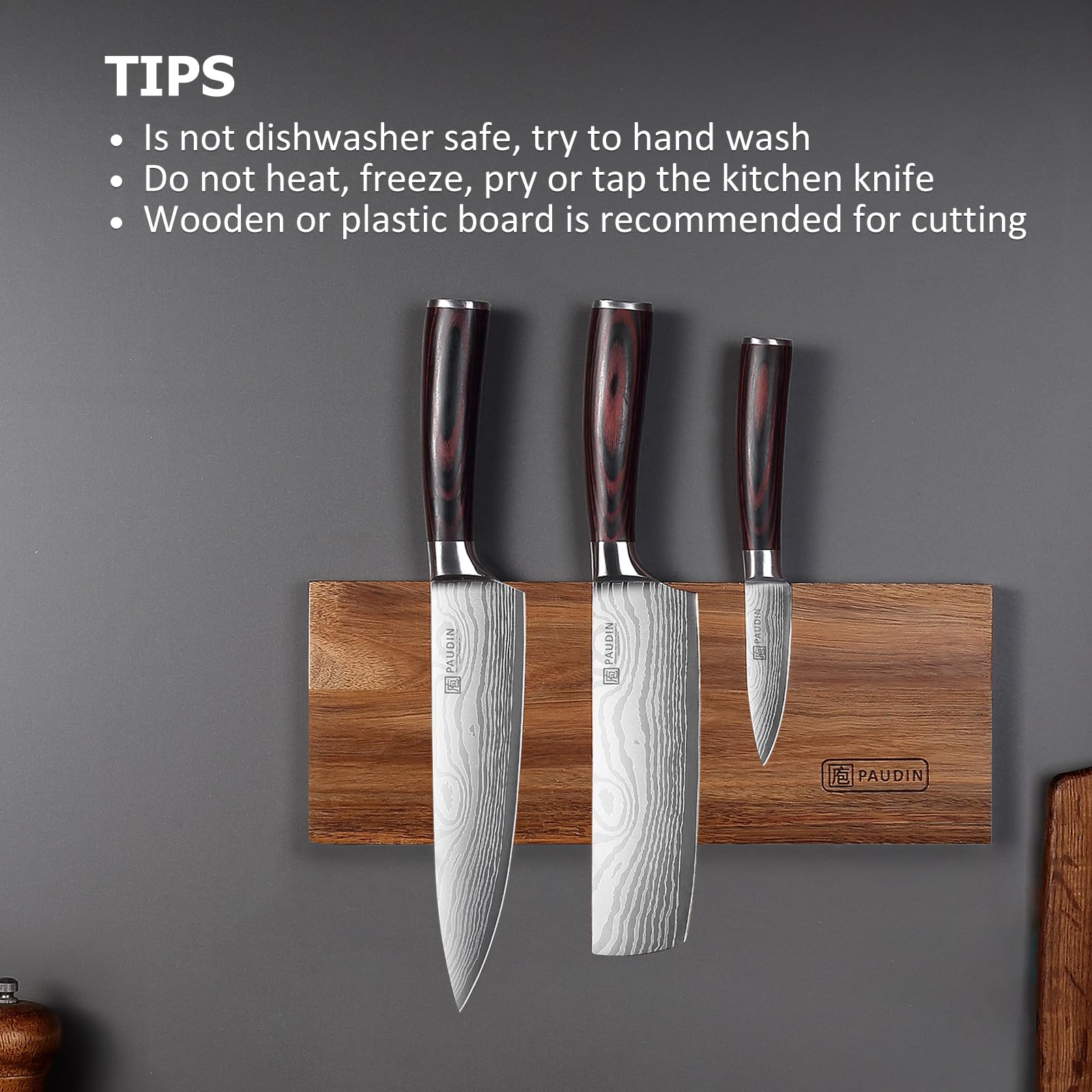 PAUDIN daily prep scene shows versatile knives in use
