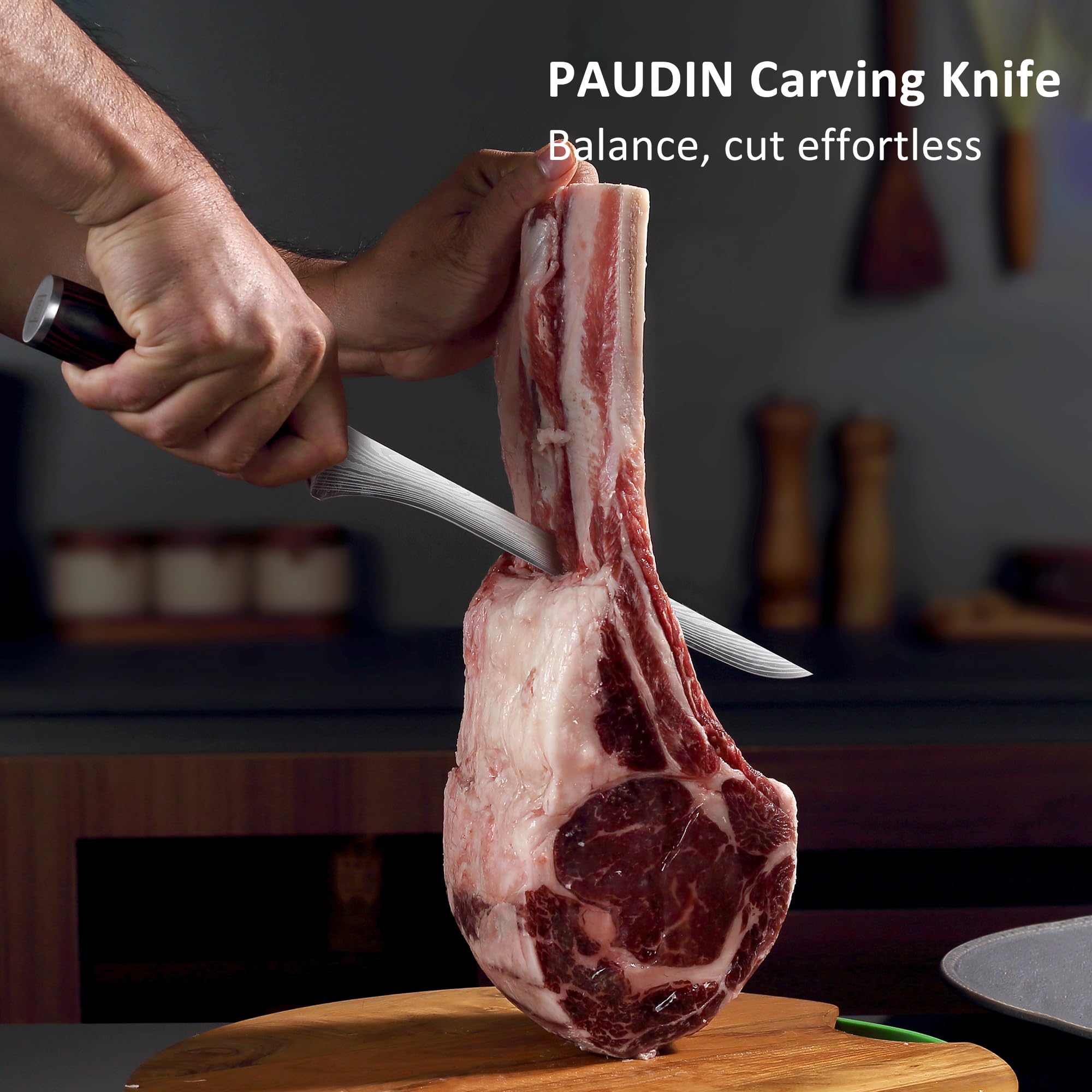 PAUDIN Spanish-style ham slicing knife elevates precision