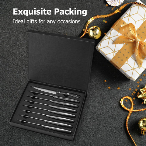 PAUDIN steak knives gift box suggests elegant gifting.