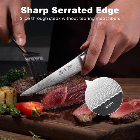 PAUDIN high-carbon stainless steel resists rust while preserving flavor