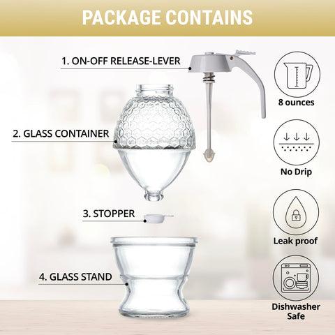 PAULSWAY no-drip pour design for precise drizzle on drinks.