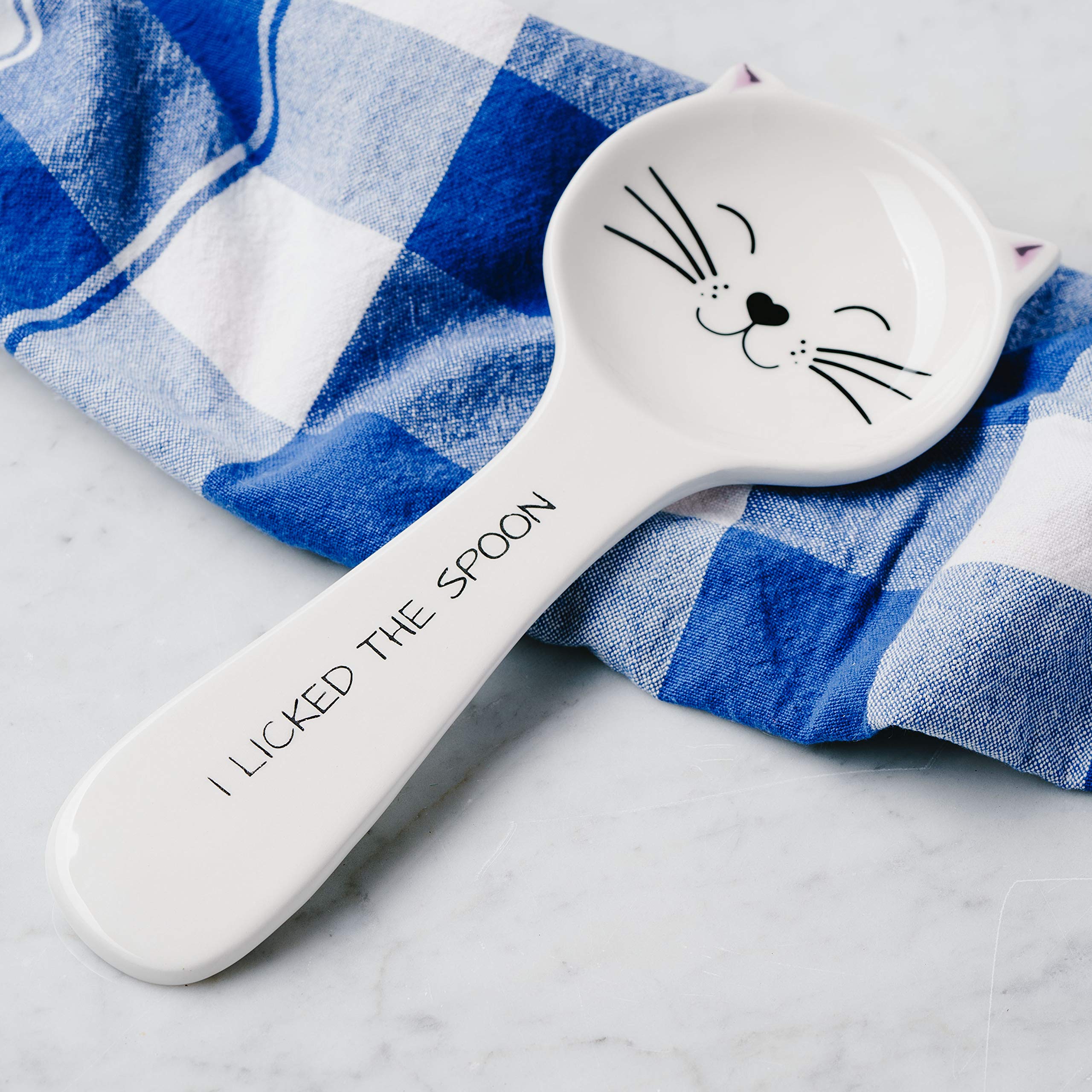 Pavilion Cat Licked the Spoon rest protected by protective die-cut box for gift-ready packaging