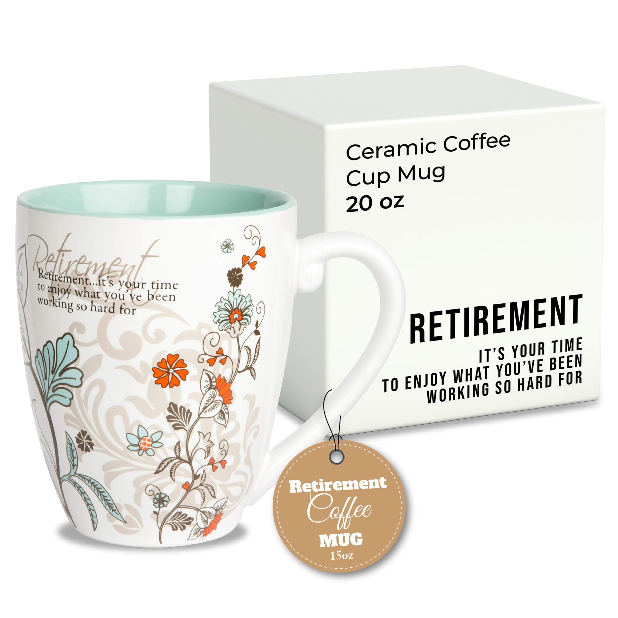 Pavilion coffee mug featuring retirement message design for a thoughtful morning ritual.