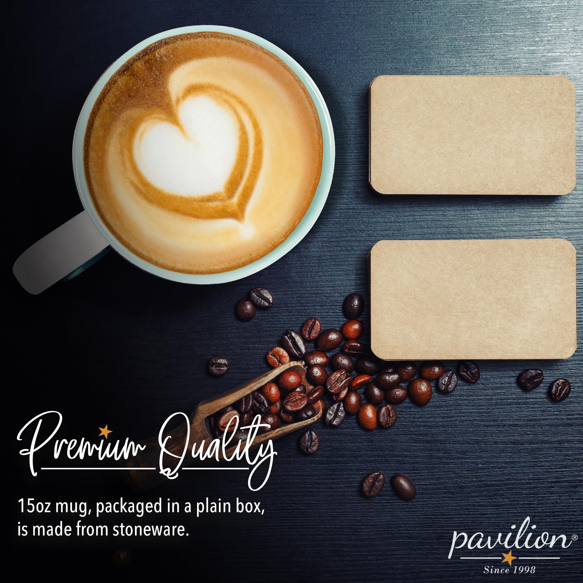 Pavilion dishwasher-safe mug simplifies cleaning after busy mornings.