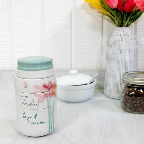 Pavilion Gift Company Cherished Beyond Measure packaging in a die-cut box for gifting.