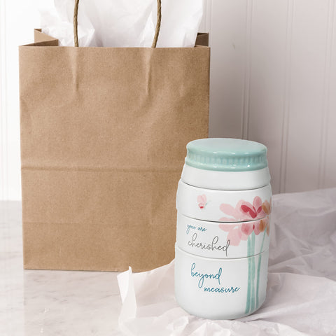Pavilion Gift Company Cherished Beyond Measure interior markings for quick reading.