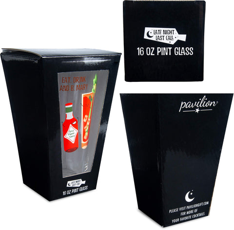 Pavilion Gift Company glass with gift-ready packaging for gifting.
