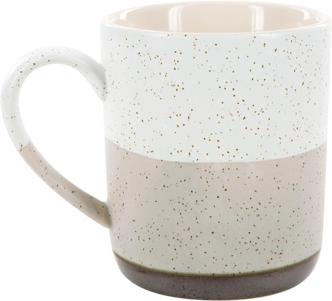 Pavilion Gift Company Retired To The Boat mug speckled glaze detail.