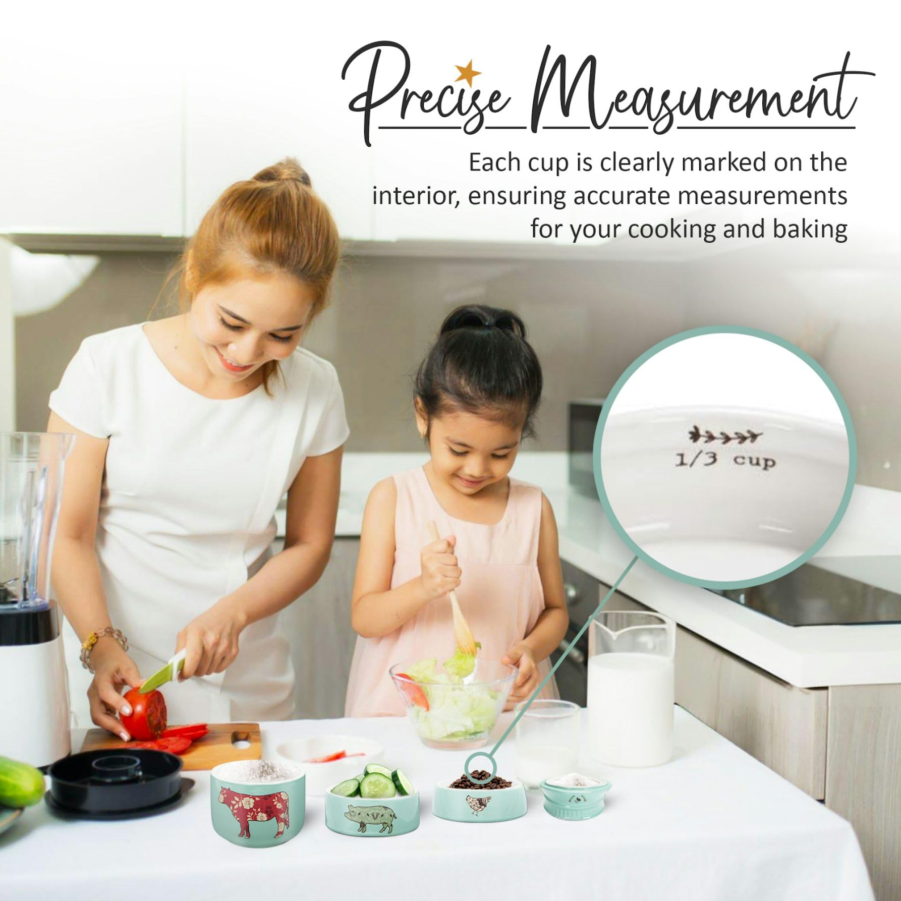 Pavilion Live Simply 1/2 cup teal measuring cup, microwave-safe and sturdy