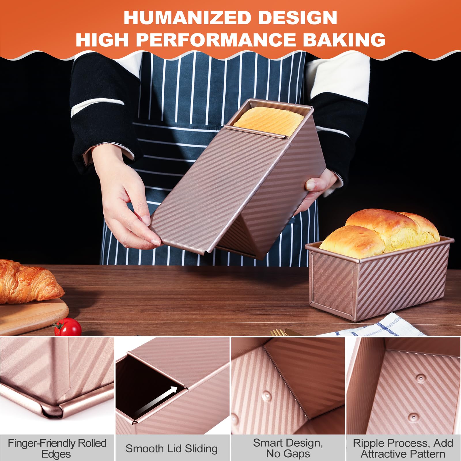 Pavsrmy lid shapes precise sandwich slices for toasting.