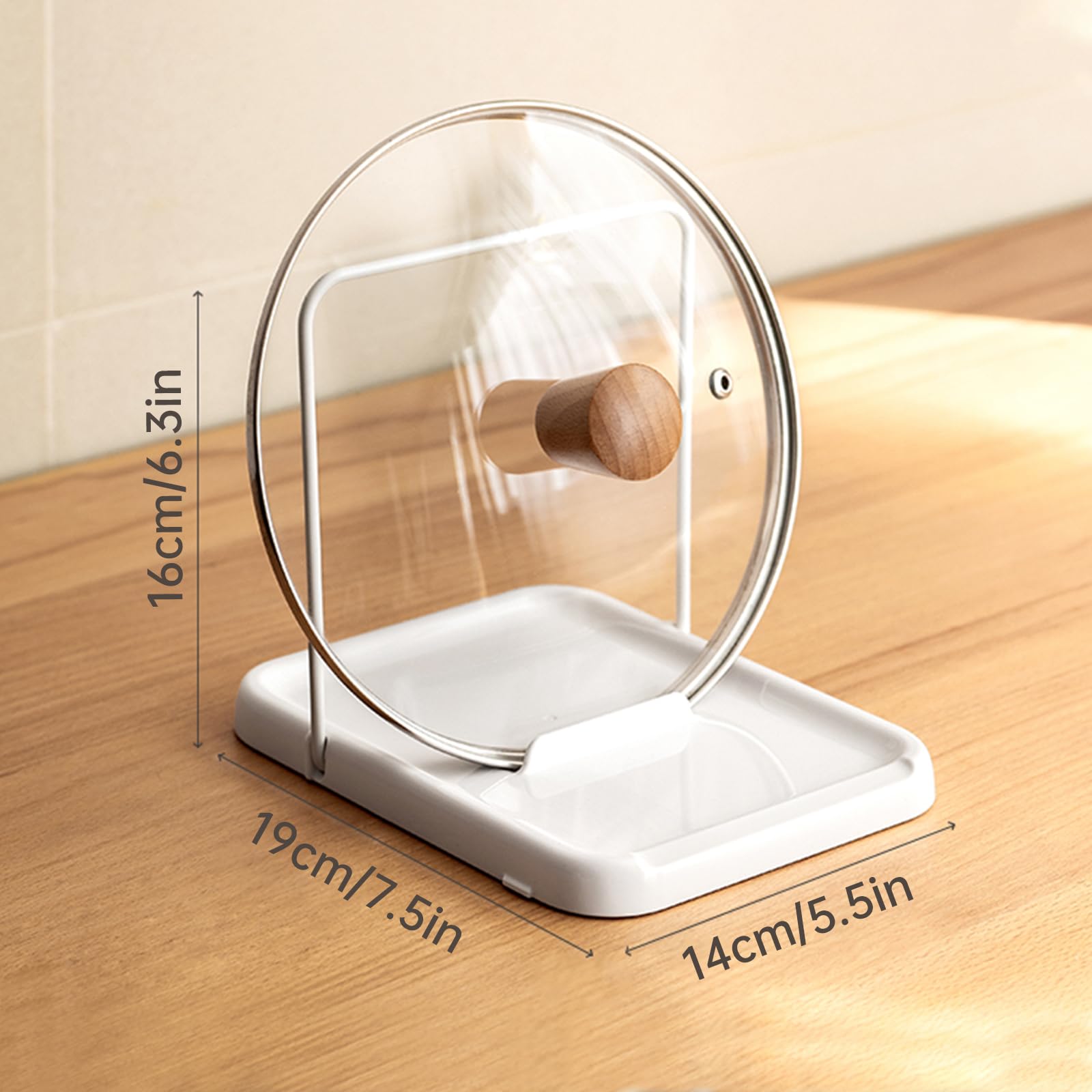 PAVSTINE kitchen counter organizer keeps a tidy setup.