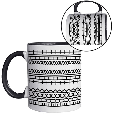 Pawfect House Hidden Message Mug back view reveals bold design