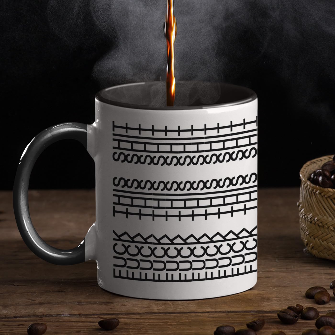 Pawfect House Hidden Message Mug office break scene