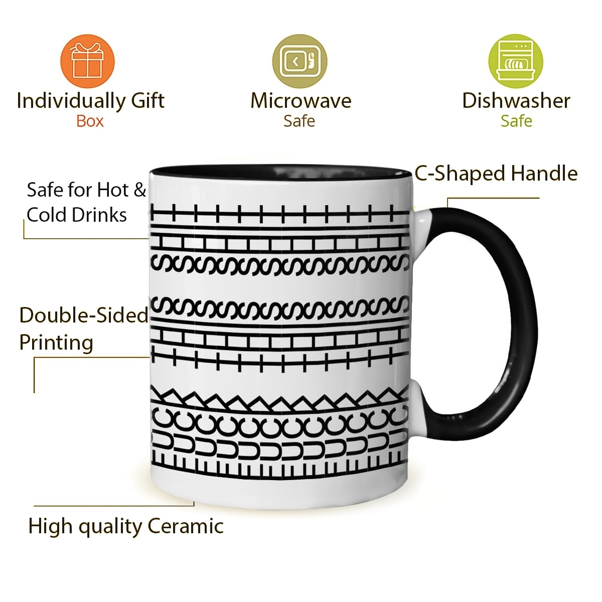 Pawfect House Hidden Message Mug side detail shows vibrant print