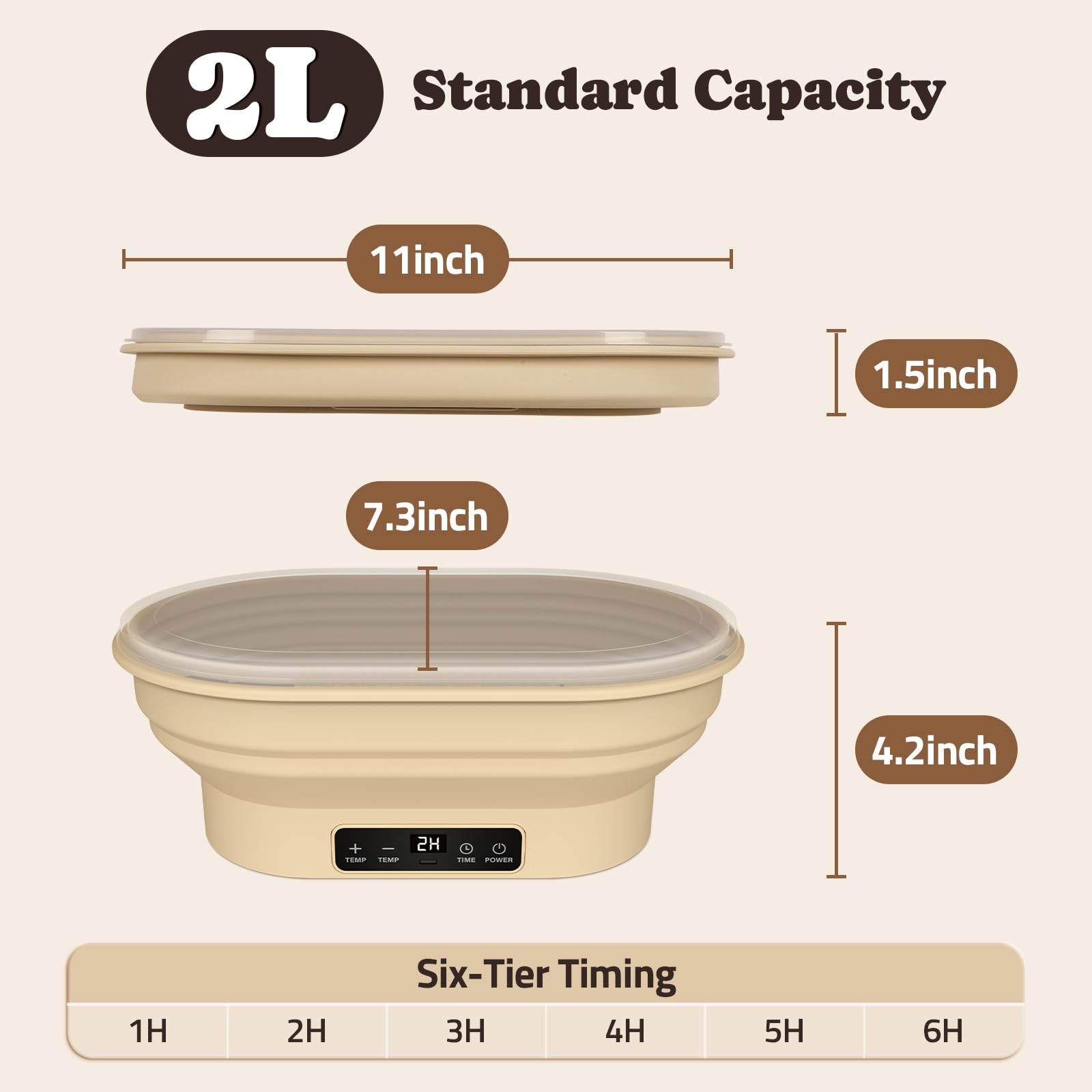 Pawtners electric thermostatic silicone banneton shows stable temperature for consistent rise