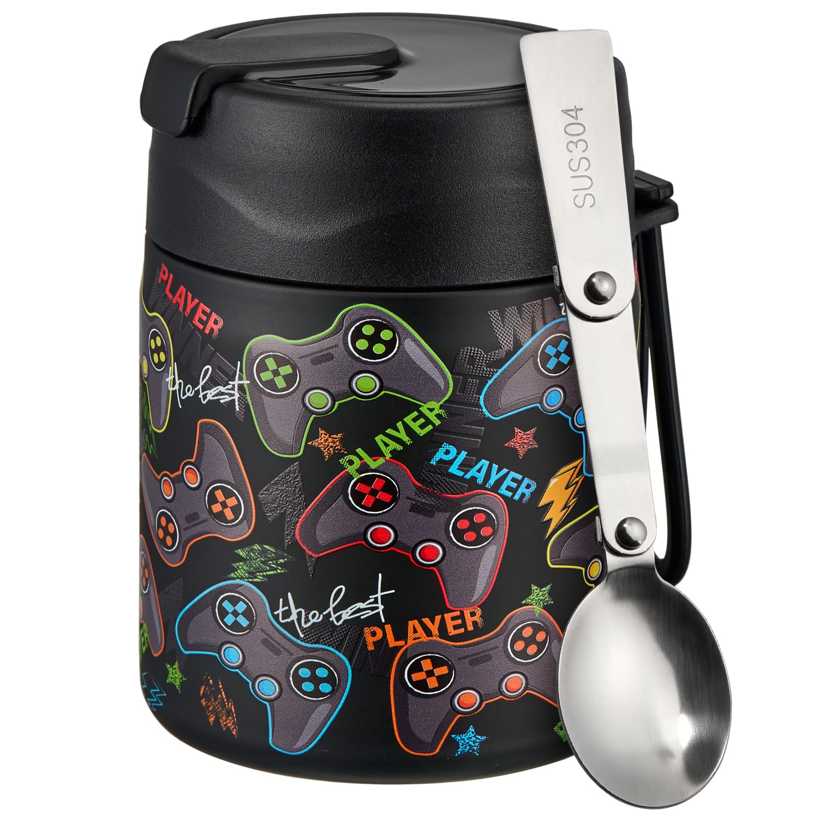 Pawtong 17oz soup thermo hot-food image shows compact insulated jar for hot meals.
