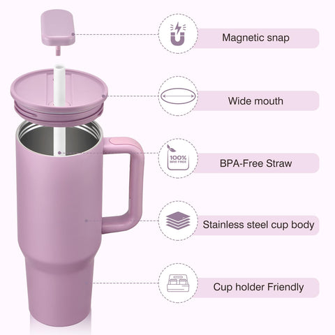 Pawtong 2-in-1 lid and straw on tumbler for easy sipping
