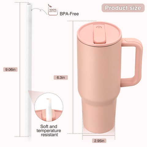 Pawtong 40oz insulated tumbler detachable bottom for clean refills