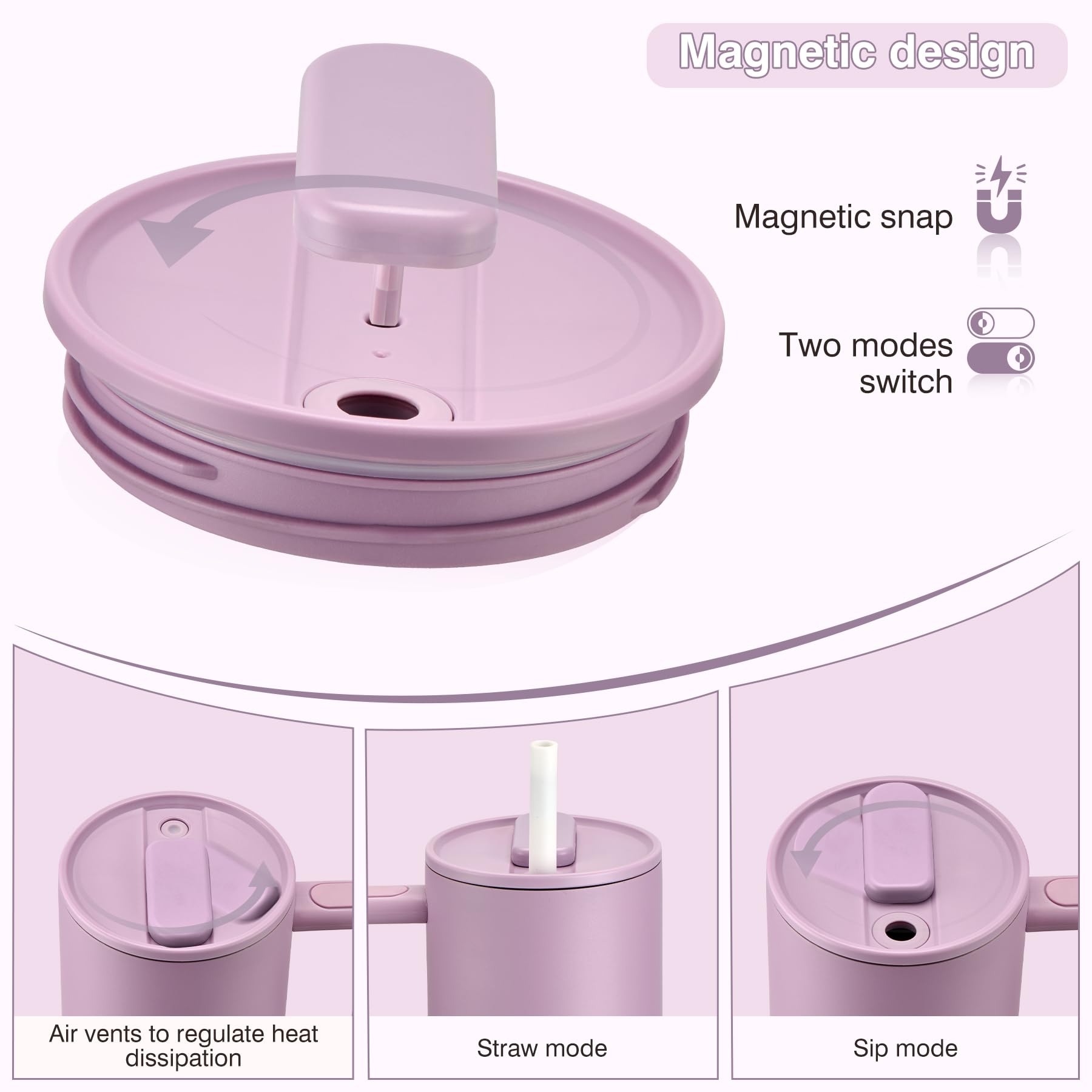 Pawtong 40oz insulated tumbler side view showing capacity and ergonomic design