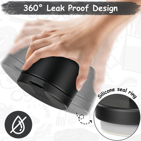 Pawtong black lunch container shown in everyday use setting.