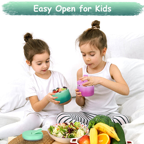 Pawtong kids lunch container is portable and compact for bags.