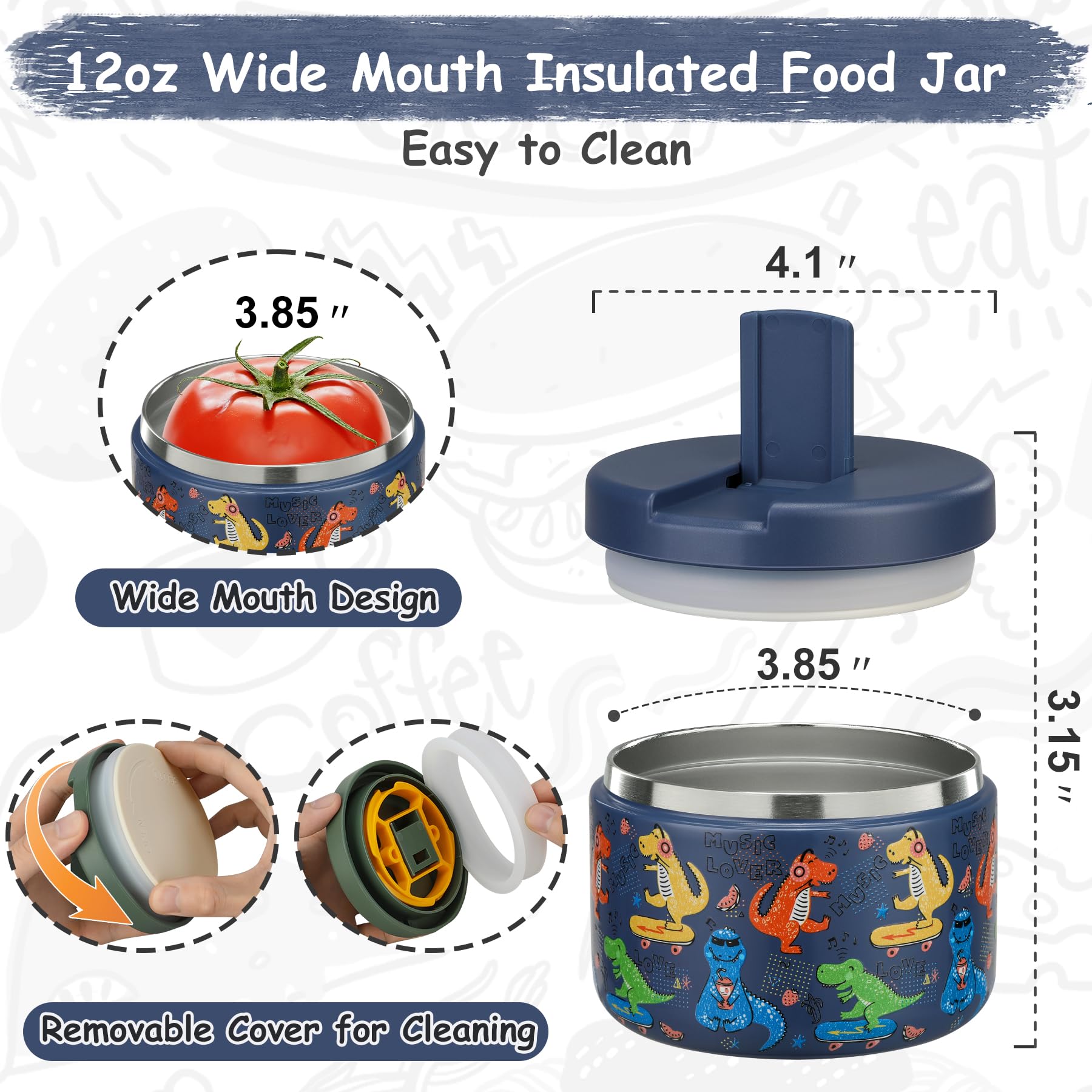 Pawtong leakproof silicone gasket seals the jar against spills in bags.