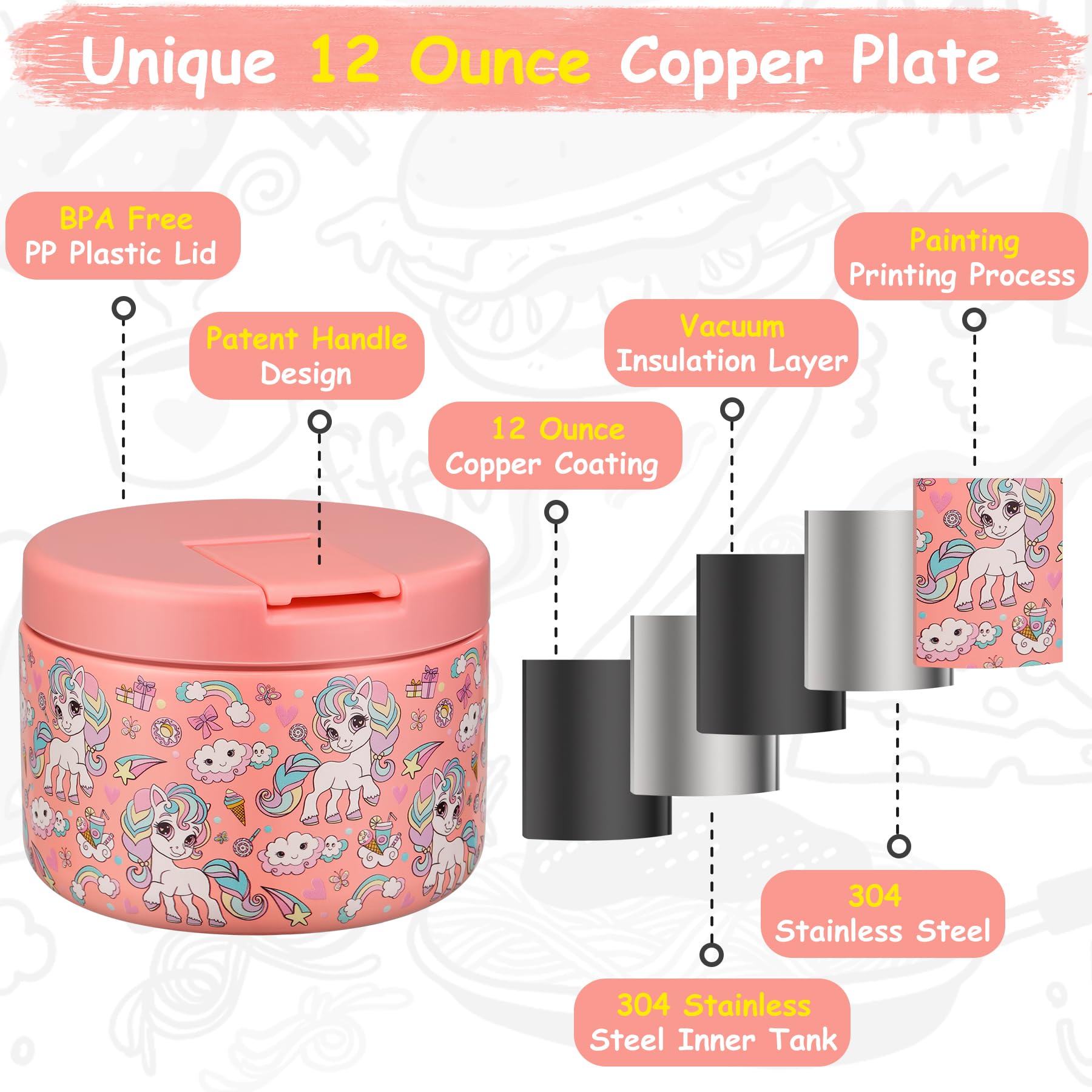 Pawtong vacuum double-wall design – reliable heat and cold retention.