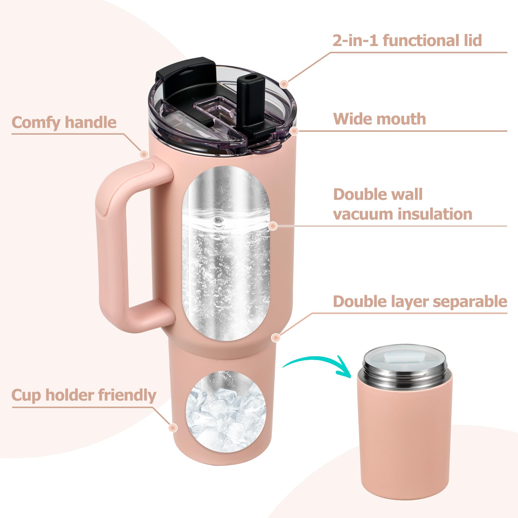 Pawtong wide-mouth design allows easy filling and thorough cleaning.