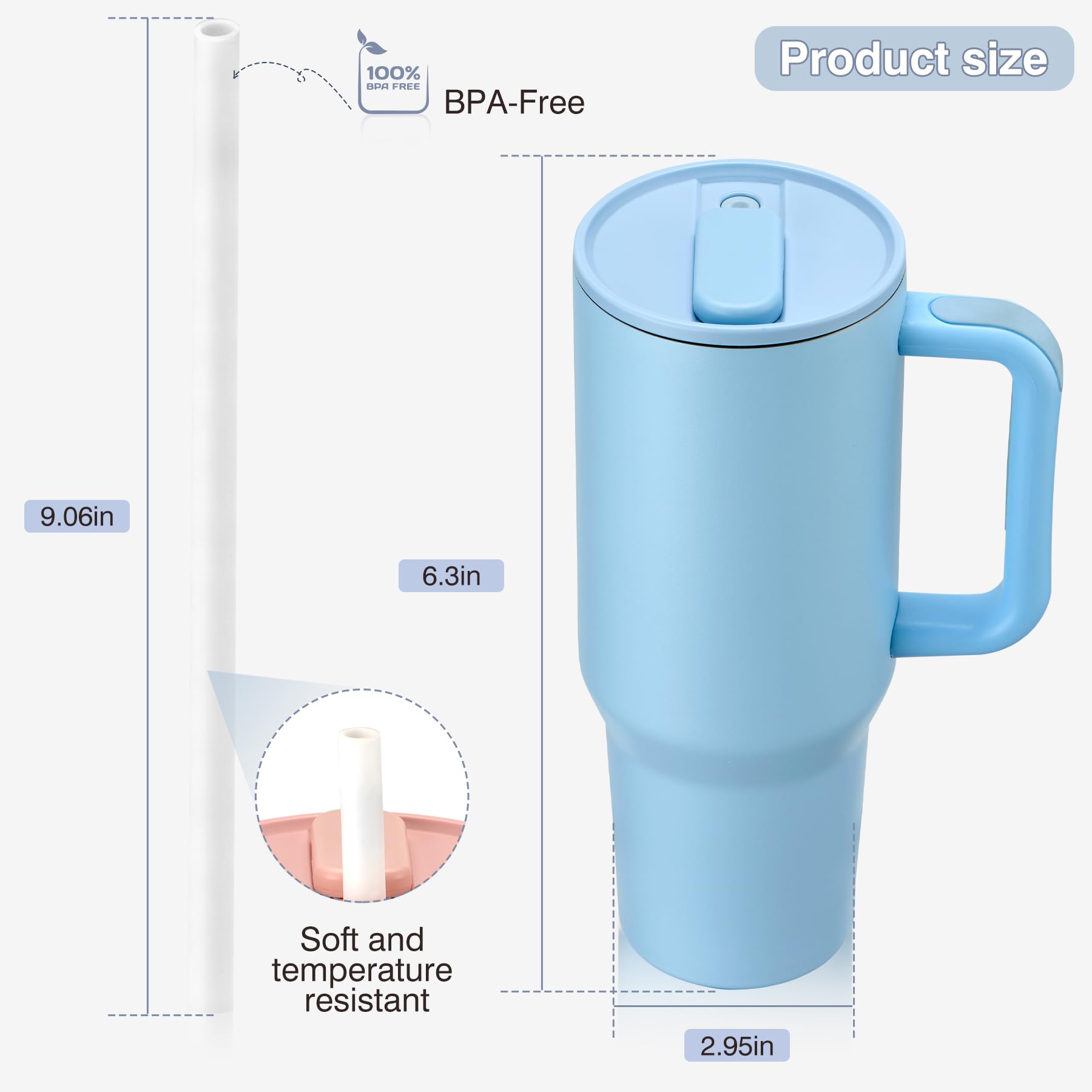 Pawtong wide mouth thermal cup for easy filling and cleaning