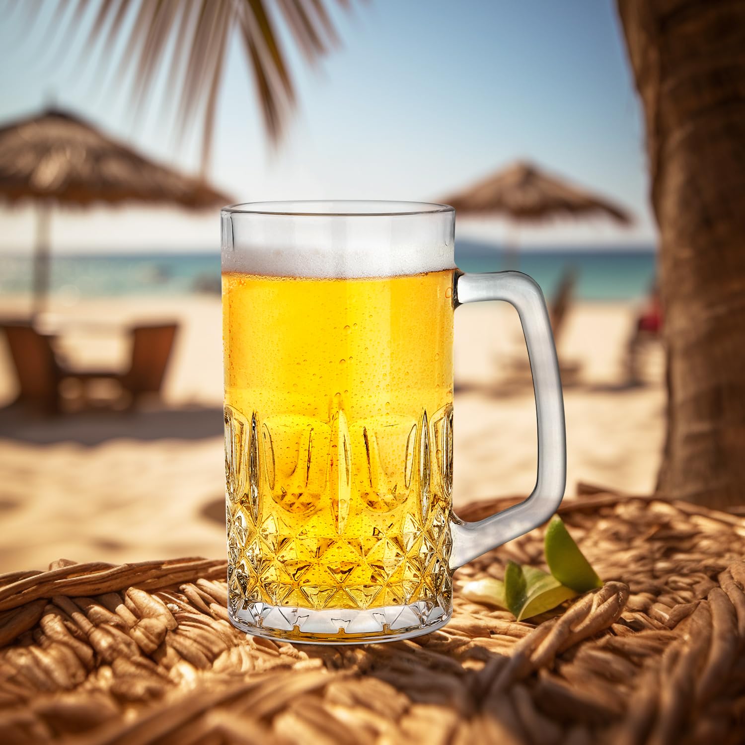 Paysky dishwasher-safe beer mugs simplify cleanup after gatherings without sacrificing glass quality