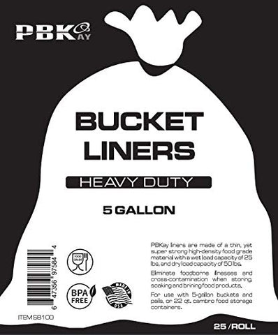 PBKay liner in use for brining keeps buckets tidy and reduces cleanup.