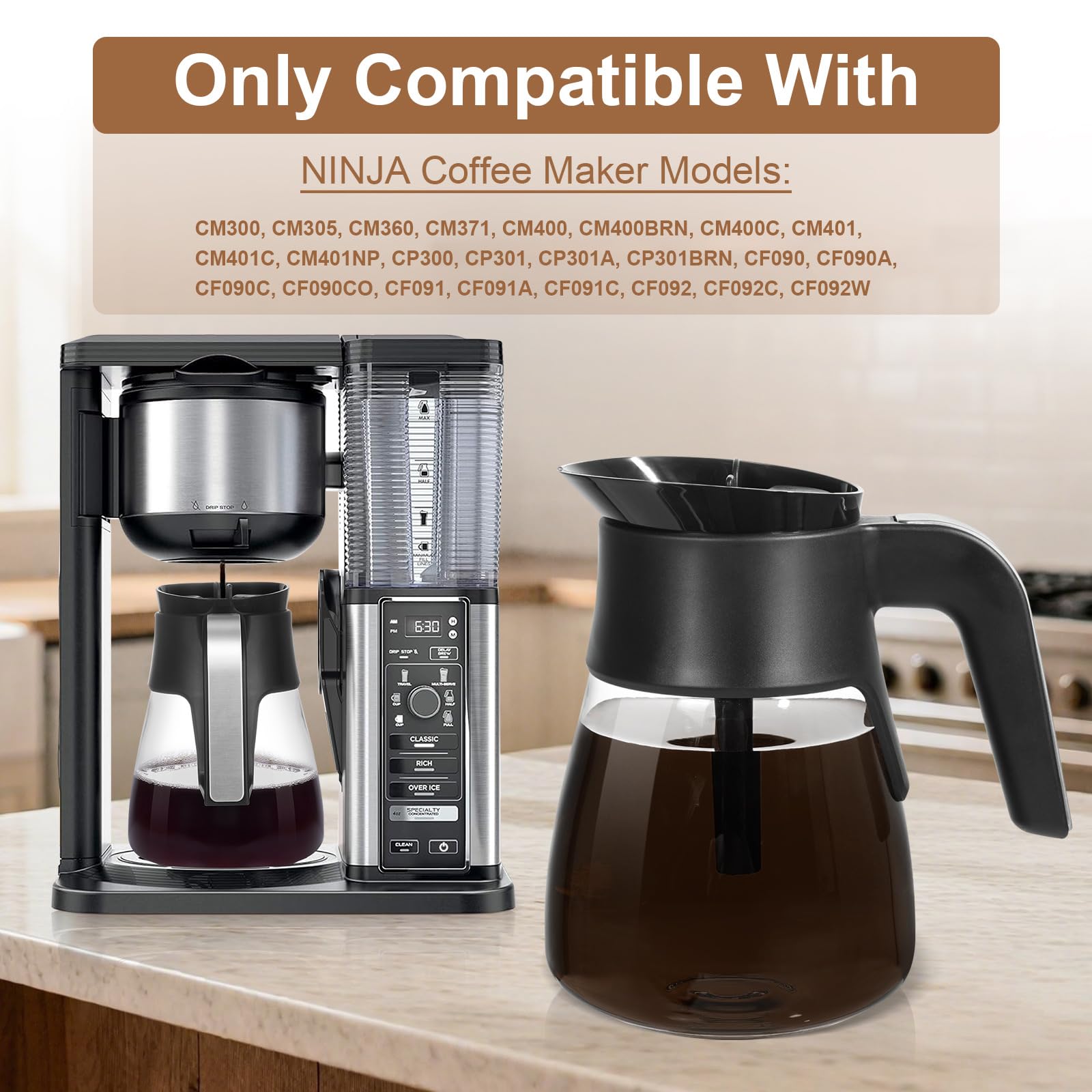 PCTTOIL brew-through lid provides even flavor and drip-free pouring.