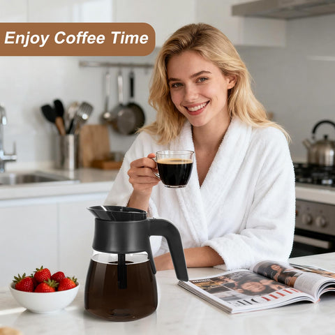 PCTTOIL large-capacity 50-ounce carafe is ideal for hosting.